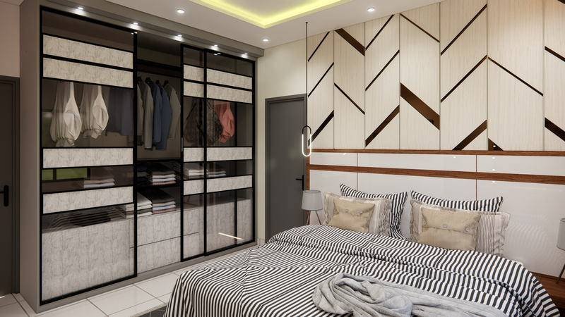 A three-bedroom flat where every wall earns its keep.