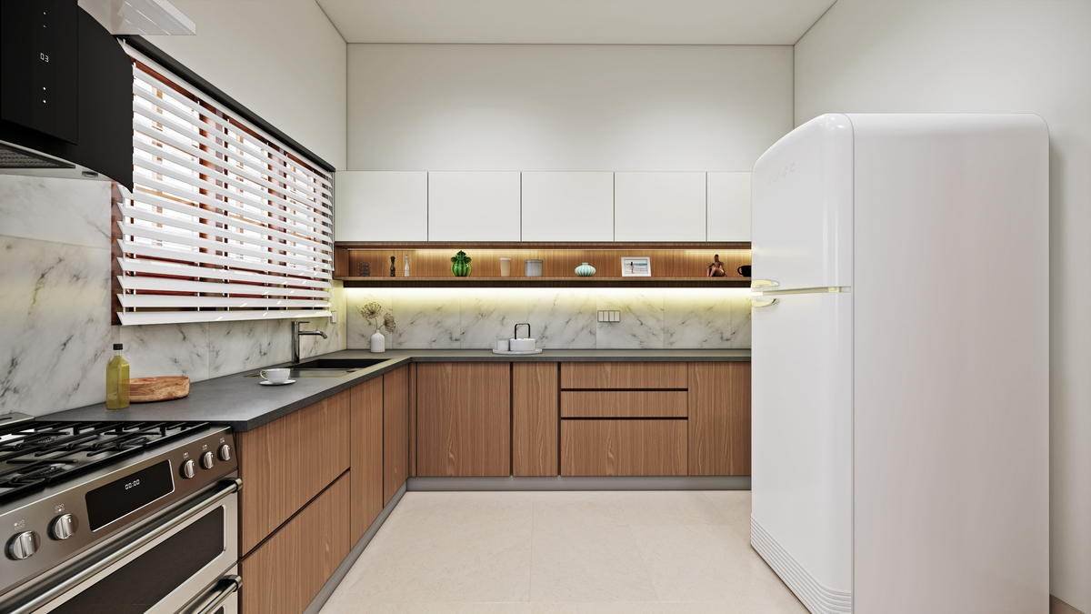 The working run, in marble and timber.