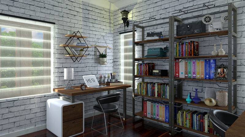 The same study from the desk